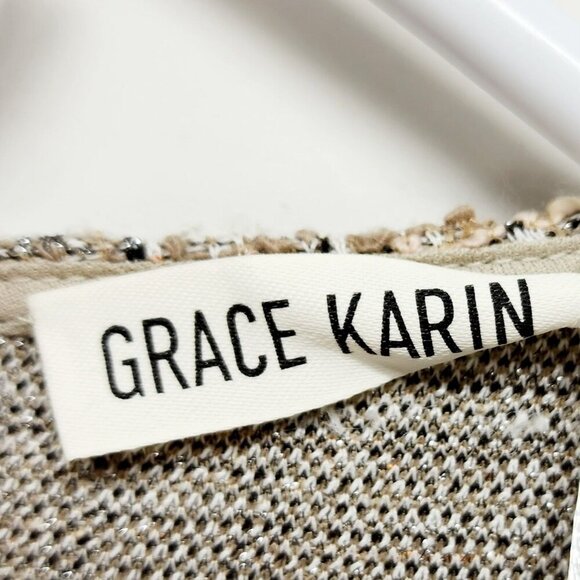 Grace Karin Womens Tweed Cap Sleeve Sheath Dress Back Zipper & Lining size XL - Picture 11 of 11